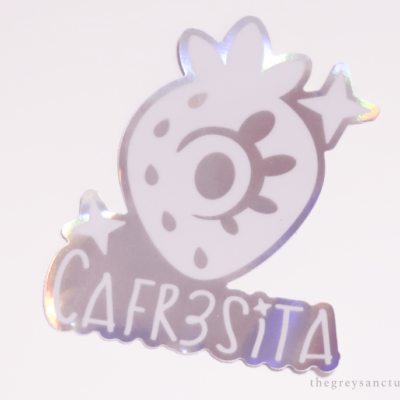 Cafr3sita Logo Holo Rainbow Sticker