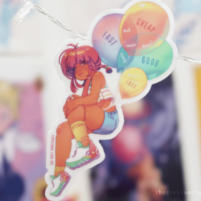 La Combi Completa Cafr3sita Clear Sticker