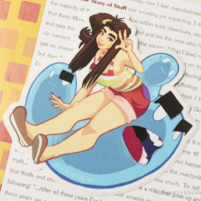 Tropical Summer Juicy Playah Blob Sticker