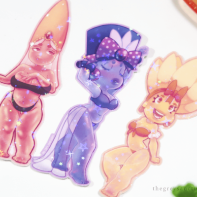 Chibi Jello Girls Series Sparkly Sticker