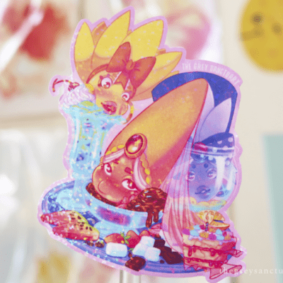 Succulent Trio Dessert Sparkle Sticker