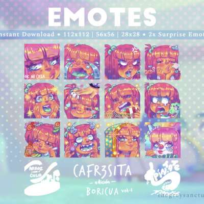 Cafr3sita Emotes Pack Boricua Edition Vol.1